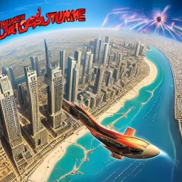 ai generated comic strip of dubai s vibrant adventures in ultra hdr style with iconic landmarks and lively scenes download 2025 04 08t034820 083